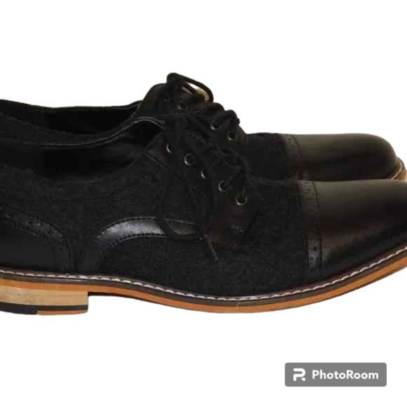 BAR III Men\'s Frankie Perforated Oxford Shoes Size 9M In Black main image 11